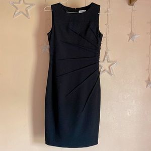 Calvin Klein black fitted dress